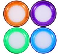 Ciieeo 4pcs Cash Counting Finger Wet Sponges Moistener Set, Professional Fingertip Sponge Cups for Banknote Handling and Currency Counting in Office and Cashier Use Random Color