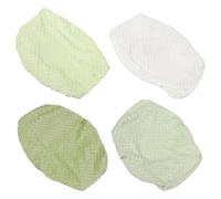 Ciieeo 4pcs Changing Pad Covers for Crib and Cradles, Soft Plush Dots Material with Easy Removable Design and Washable Feature, Compact Shape for Nursery and Small Apartments