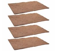 Ciieeo 4pcs Coconuts Fiber Reptile Carpet Liner for Lizards and Bearded Dragons, Natural Coconut Husk Material with Enhanced Protection, Suitable for Home Breeding and Pet Stores