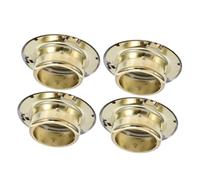 Ciieeo 4pcs Concealed Fire Sprinkler Cover Plates Threaded Ceiling Mount Protectors Copper Material for Home Office Store with Comprehensive Dust and Damage Protection