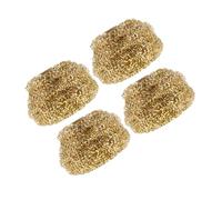 Ciieeo 4pcs Copper Wire Soldering Tip Cleaning Balls Kit Coil Tip Cleaner for Welding Soldering Iron Removing Excess Solder and Debris Efficient Maintenance