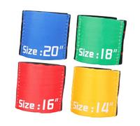 Ciieeo 4pcs Drum Cymbal Mute Belt Set, Hi-hat Accessories with Mixed Colors for Drum Practice and Silent Cymbal Use