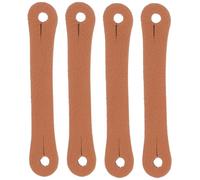 Ciieeo 4Pcs Drum Stick Control Straps Leather Finger Grip Auxiliary Tool Non-Slip Fixed Sleeve for 5A 7A Drumsticks Practice Aid for Beginner Drummers Random Color Random Color