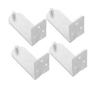 Ciieeo 4pcs Fire Extinguisher Mount Wall Bracket with L-Shaped Iron Frame, Silver Metal Holder for Fire Extinguishers, Includes Fixing Fittings, Steady Support to Prevent Sliding