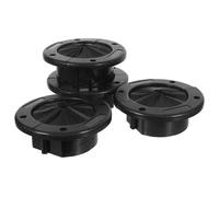 Ciieeo 4pcs Flame Retardant Raised Floor Cable Brush Grommets for Server Rack Wire Management Dustproof Anti-static Split Brush Seal for Data Centers