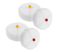 Ciieeo 4pcs Foldable Food Splatter Cover with Ventilated Lid Collapsible Kitchen Food Protector for Fruits Vegetables Snacks Multipurpose for Cooking Serving and Storage
