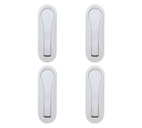 Ciieeo 4pcs Foldable Wall Hooks for Coats and Hats with Heavy Duty 33lbs Load, Aluminum Alloy Invisible Design, Easy Installation, White Finish, for Bathroom and Storage Organization