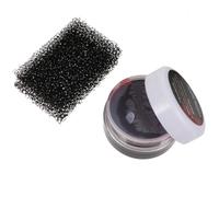 Ciieeo 4pcs Halloween Fake Blood Kit with 2pcs Sponge and Plastic Makeup Tools, Vivid Coagulated Blood Gel for Pranks and Cosplay, Creepy Black Body Paint Set