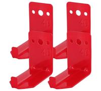 Ciieeo 4pcs Heavy Duty Iron Element Fire Extinguisher Mounting Bracket with Universal Compatibility for Wall Mounted Fire Extinguisher Holder, Suitable for Commercial and Home Use