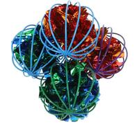 Ciieeo 4pcs Interactive Crinkle Cat Balls for Cats Builds Muscle Prevents Behavioural Problems for Indoor Play and Party Decor Random Color