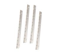 Ciieeo 4pcs Metal Jewelry Box Hinges Long Continuous Piano Hinges for Wooden Cases Smooth Quiet Rotation Easy Installation Lightweight Hardware for Crafts and Display Projects