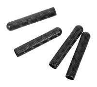 Ciieeo 4pcs Metal Shoelace Tips Cord End Caps 4mm x 22mm Crescent Moon Carved Closed Design for Shoe Lace Replacement DIY Accessories