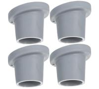 Ciieeo 4pcs Non-Slip Rubber Feet Replacement Caps for 28mm Shower Chair Legs with Holes, Grey Heavy Duty Rubber Protectors for Elderly Bath Stool Mobility Aids