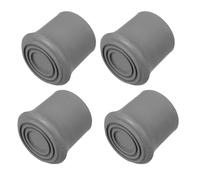 Ciieeo 4pcs Non-Slip Rubber Foot Covers for Shower Chair Replacement Legs Floor Protectors, Sturdy Grey Rubber Tips for Walkers, Crutches, and Bath Stool Use by Seniors