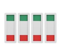 Ciieeo 4pcs Office Door Sign Office Status Sign Doorplate 10.2x3.9 Inch Acrylic Not Easy to Break Clearly Indicate Room Status Generous and Simple Design Identification