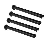 Ciieeo 4pcs Outdoor Garbage Bin Lid Lock Pins Plastic Latches Weatherproof Trash Can Hinge Replacement for Wheelie Bin Secure Lid Accessories