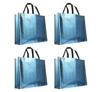 Ciieeo 4pcs Packing Bags Non-woven Tote Bags for Grocery Shopping Reusable Easy to Store with Handle for Bread