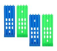 Ciieeo 4Pcs Pigeon Ring Stand Rack for Leg Band Storage, Multi-Color Blue and Green Foot Ring Holder Suitable for Racing and Homing Pigeons