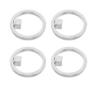 Ciieeo 4pcs Portable Cat Eye Nail Magnet Ring Tool with Quick Effect and Angle Control Universal for Polish Thicknesses for DIY Cat Eye Nail Designs