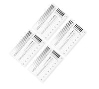 Ciieeo 4pcs Precision Measurement Ruler Set for High Accuracy Diameter and Line Crack Detection with Visibility Plastic Material for Outdoor Operations and Manufacturing