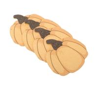Ciieeo 4pcs Pumpkin Vegetable Shaped Natural Wood Pulp Cellulose Sponges Non Scratch Cleaning Scrubber Pads for Kitchen and Bathroom Dishwashing Household Use