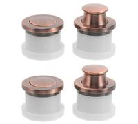 Ciieeo 4pcs Recessed Concealed Handle Round Cabinet Knobs Zinc Alloy Plastic Minimalist Modern Vintage Style Seamless Integration Embedded Design for Bedroom Dressers and Living Room