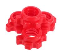 Ciieeo 4Pcs Red Spinlock Dumbbell Collar Screws Barbell Locking Nuts for Standard Weight Bars Home Strength Training Fitness Equipment Accessories