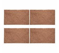 Ciieeo 4pcs Reptile Bedding Mat Natural Coconut Fibre Carpet Antislip Coffee Lizard Bedding for Home Breeding, Pet Stores