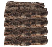 Ciieeo 4pcs Reptile Wood Bark Hideout for Reptiles and Snakes Tree Bark Decor Brown Lightweight Easy to Clean 6.1x4.7 Inch and Lizard Habitat
