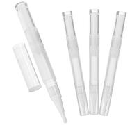 Ciieeo 4pcs Reusable 3ml Empty Oil Pens with Comfortable Grip and Leak-proof Abs Material, Practical Nail Cuticle Oil Applicator for Manicure and Makeup Liquids
