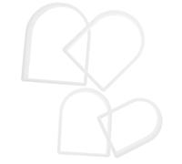 Ciieeo 4Pcs Reusable Geometric Cookie Cutters Plastic Arch Shape Baking Molds for DIY Fondant Cake Decoration Food Safe Cookie Mold Kit Lightweight Pastry Tools for Home Baking