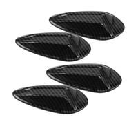 Ciieeo 4pcs Shark Fin Antenna Covers for Car Roof Plastic Automotive Aerial Base Trim Weather Resistant Car Roof Antenna Protector for Exterior Decoration and Modification