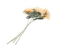 Ciieeo 4pcs Simulated African Daisy Flowers Faux Artificial Blooms for Home Decor Photo Props Office Wedding No Watering Fade-resistant Easy to Clean Decorative Adornments