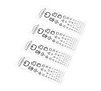 Ciieeo 4pcs Standard Visual Testing Charts for Clear Handwriting Eye Examination Posters Practical and Easy to Use Childrens Vision Test for Accurate Eye Screening