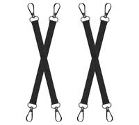 Ciieeo 4pcs Tape Holder Strap with Double Hook Clips for Tool Belts Bags Multi-Function Tape Measure Carrier Wire Organizer for Electricians and Contractors