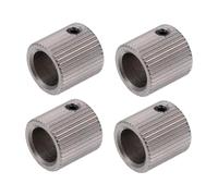 Ciieeo 4pcs Teeth Stainless Steel Extruder Drive Gears Inner Hole Printer Feeding Wheels Filament Grip for DIY Accessories
