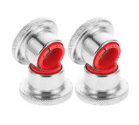 Ciieeo 4pcs Threaded Barbell Collar Dumbbell Nut Steel Silver Screw Design Quick Installation Anti-loosening for Beginners and Experienced Lifters Home Gym Weightlifting
