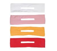Ciieeo 4pcs Twisted Hair Bands Hair Bun Maker Comfortable Lightweight Polyester Iron Wire Headbands for Women Fashion Wedding Club