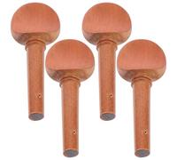 Ciieeo 4pcs Violin Tuning Pegs Jujube Wood Violin Part with Workmanship and Unique Fish-eye Inlay Easy Assembly Smooth Surface