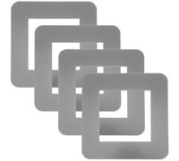Ciieeo 4pcs Waterproof Switch Plate Cover for Electrical Outlets with Decorative Enhancement and Aluminium Alloy Material, for Bathrooms and Damp Environments, Modern Sl esign Wall