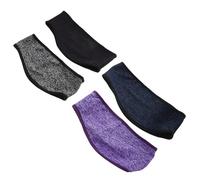 Ciieeo 4Pcs Women’S Thermal Running Headbands with Fleece Ear Warmers, Thickened Stretchable Cold Weather Sweat-Absorbent Sports Headband Set for Winter Outdoor Fitness and Cycling