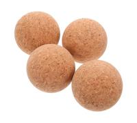 Ciieeo 4pcs Wooden Cork Ball Stoppers Reusable Round Seal for Wine Bottles Glass Jars DIY Crafting Home Decor Party Supplies