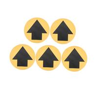 Ciieeo 5 Sheets Arrow Floor Decal Self Adhesive Directional Warning Stickers for Social Distancing School and Business Safety Non Slip Bright Visibility for Tiled Floors
