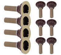 Ciieeo 50 Sets Handmade Thickened Moxa Roll Sticks with Base, Portable Moxibustion Accessories for Salon Use and Traditional Therapy