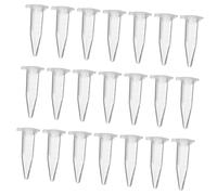 Ciieeo 500pcs Sample Tubes with Caps Smooth Wall Plastic Laboratory Tubes for Scientific Experiments for Medical and Office Use