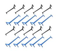 Ciieeo 50pcs Adjustable Fruit Tree Branch Spreaders Set with Plastic Limb Benders, Small Black Large Blue Supports for Garden Tree Training and Branch Forming