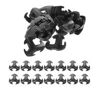 Ciieeo 50pcs Black Armor Scale Plates 2.7x2.7cm Medieval Armor Supplies for DIY Knights Cosplay Costume Crafting Materials for Reenactments