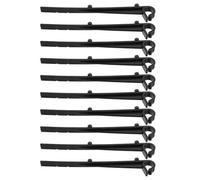 Ciieeo 50Pcs Black Plastic Fixed Hooks Gutter Mesh Clips for Roof Gutter Installation Windproof Attachment Clips Maintenance