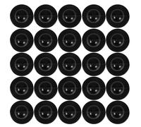 Ciieeo 50pcs Black Round Chef Suit Buttons for Clothing with Smooth Edges and Comfortable Abs Material, for Restaurant and Hotel Uniforms, Professional Design with Unique Chess Piece