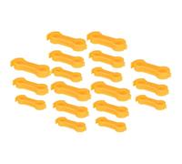 Ciieeo 50pcs Chick Leg Correction Brace for Parrots and Poultry, Abs Material Foot Alignment Correction Bands, Adaptable to Growth Stages, Yellow Parakeet Leg Brace for Bird Health